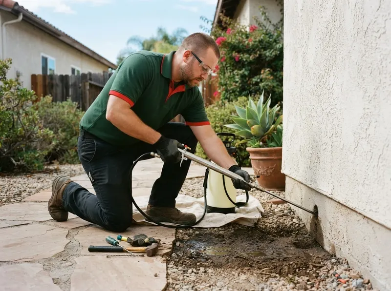 Subterranean Termite Soil Barrier Defense in San Diego, CA